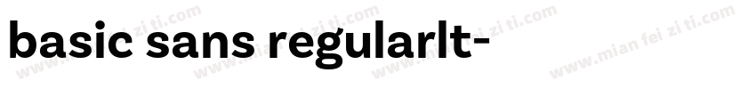 basic sans regularlt字体转换